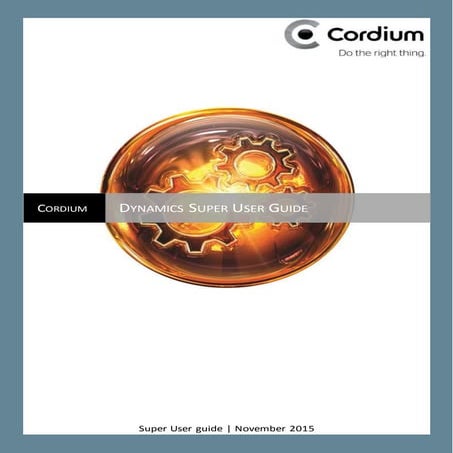 Super User Guide CRM 2015