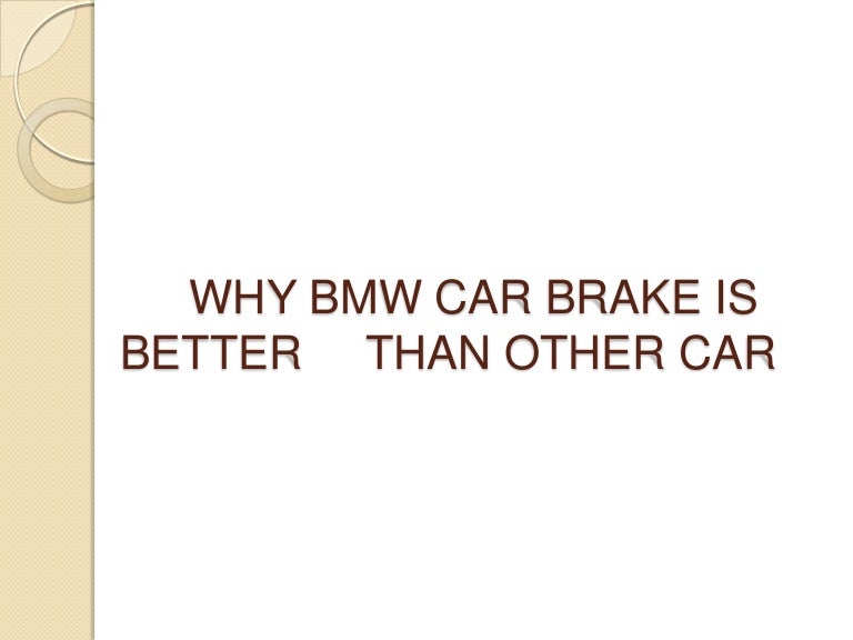 5 brake problems in bmw car