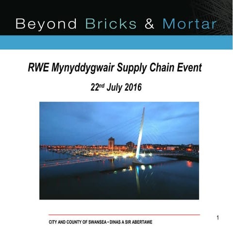 RWE Mynydd y Gwair Supply Chain Event - Bricks & Mortar / Sue Woodward