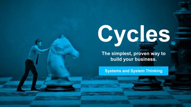 CYCLES course (5): Systems and System Thinking