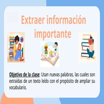Estrategias para Extraer Información y Ampliar Vocabulario en Textos | PPTX