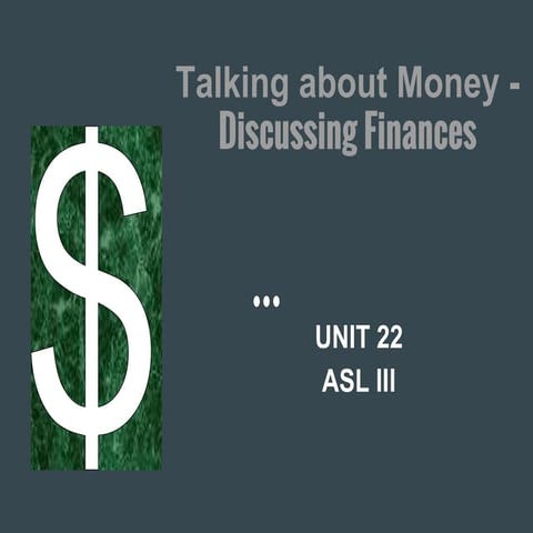5c. Talking About Money - Discussing Finances