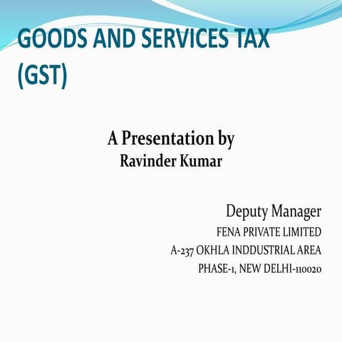 GST -PPT