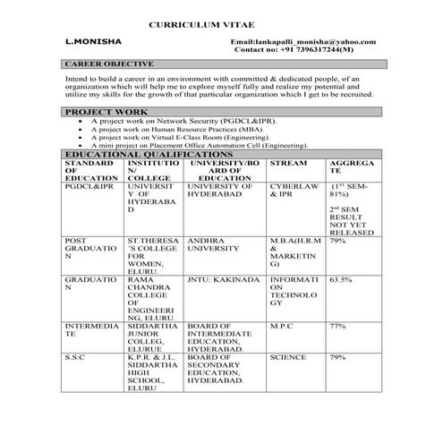 CV Update | PDF