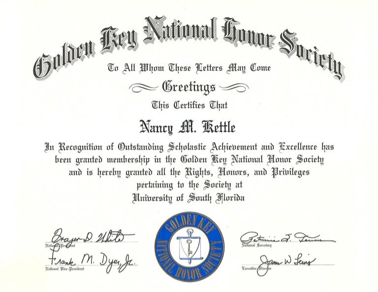 goldenkey international honors society