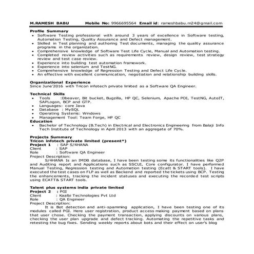Resume_Rameshbabu_Qa Testing_3 years