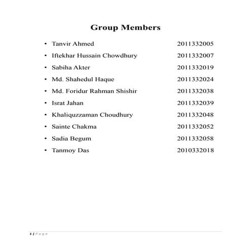 Report on NG Processing Plant