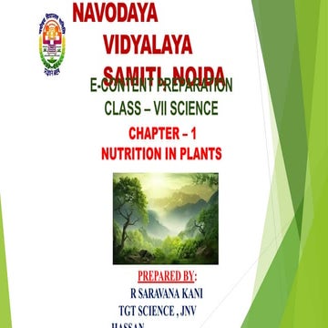 Class-7 science Chapter-1 Nutrition in plants | PPT