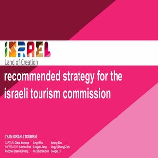 1.Israel Tourism Strategy Proposal ...