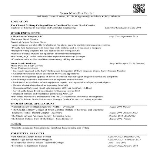 Rotc scholarship resume | DOCX