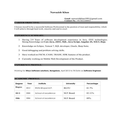 Resume Latest
