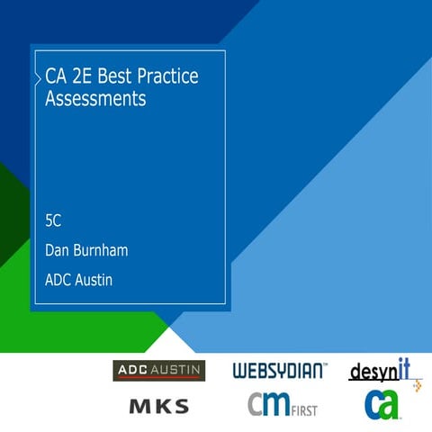 CA 2E Best Practice Assessments