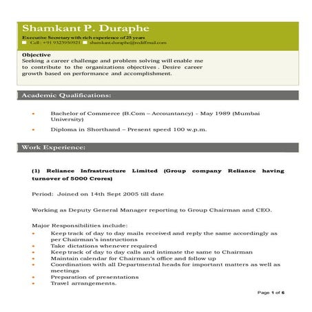 Resume 2016 | DOC