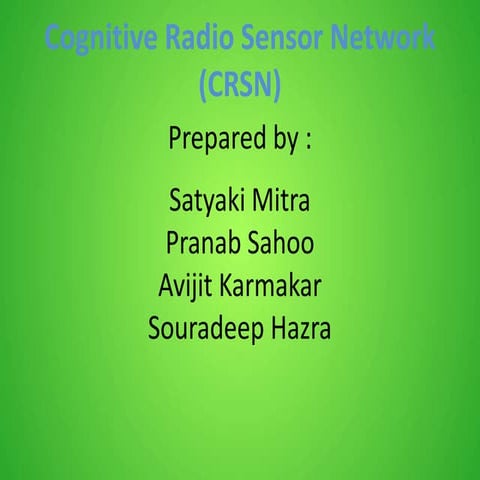 Cognitive-Radio-Sensor-Network