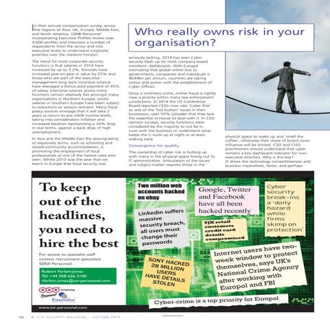 PR article from City Security 2015