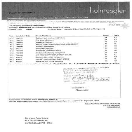 Bachelor of Marketing (Management) | PDF
