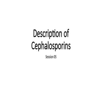 Cephalosporins visual data 3