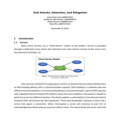 DoS Attacks | PDF