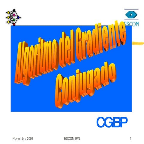 Algoritmo de Gradiente Conjugado CGBP