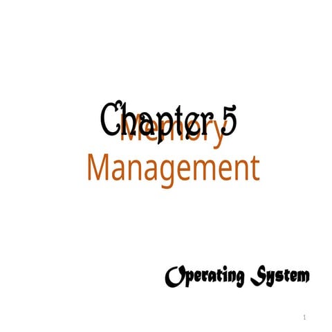 UNIT 3-EXPLAINING THE MEMORY MANAGEMENT LOGICAL AND AND PHYSICAL DATA ...