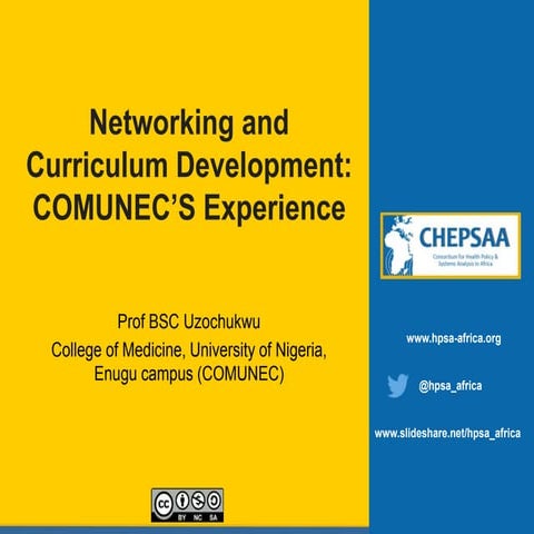 CHEPSAA final networking meeting: Nigeria - networking and curriculum develop...