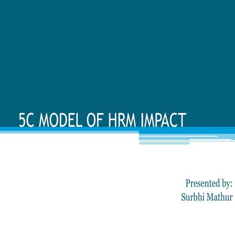 5 c model of hrm impact