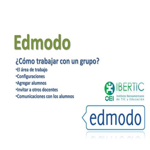 Edmodo - cómo trabajar con un grupo de edmodo - docente