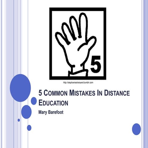 5 common mistakes in distance education