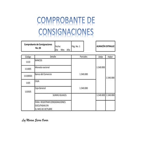 5 comprobante de consignacioneS | PPT