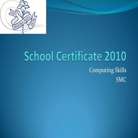 Computing skills - SC prep