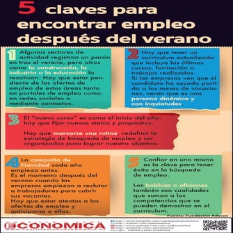 5 claves para encontrar empleo después del verano