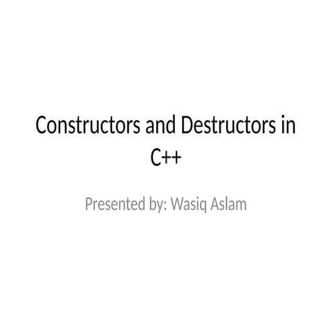 object oriented programming with C++ Constructors_Destructors.pptx