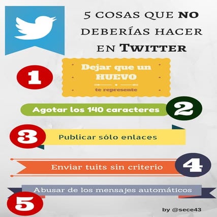 5 cosas que nunca deberías hacer en Twitter