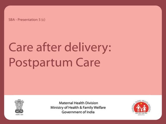 Post natal care | PPTX