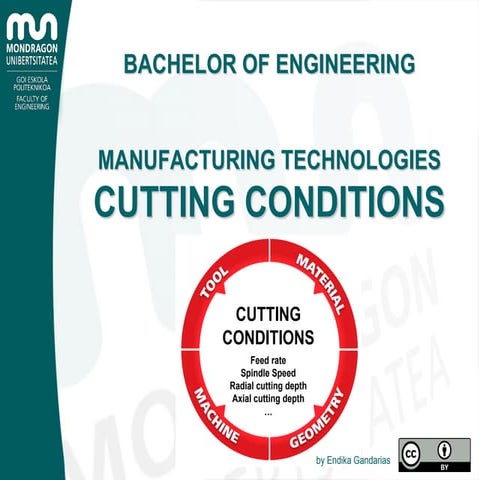 Cutting conditions