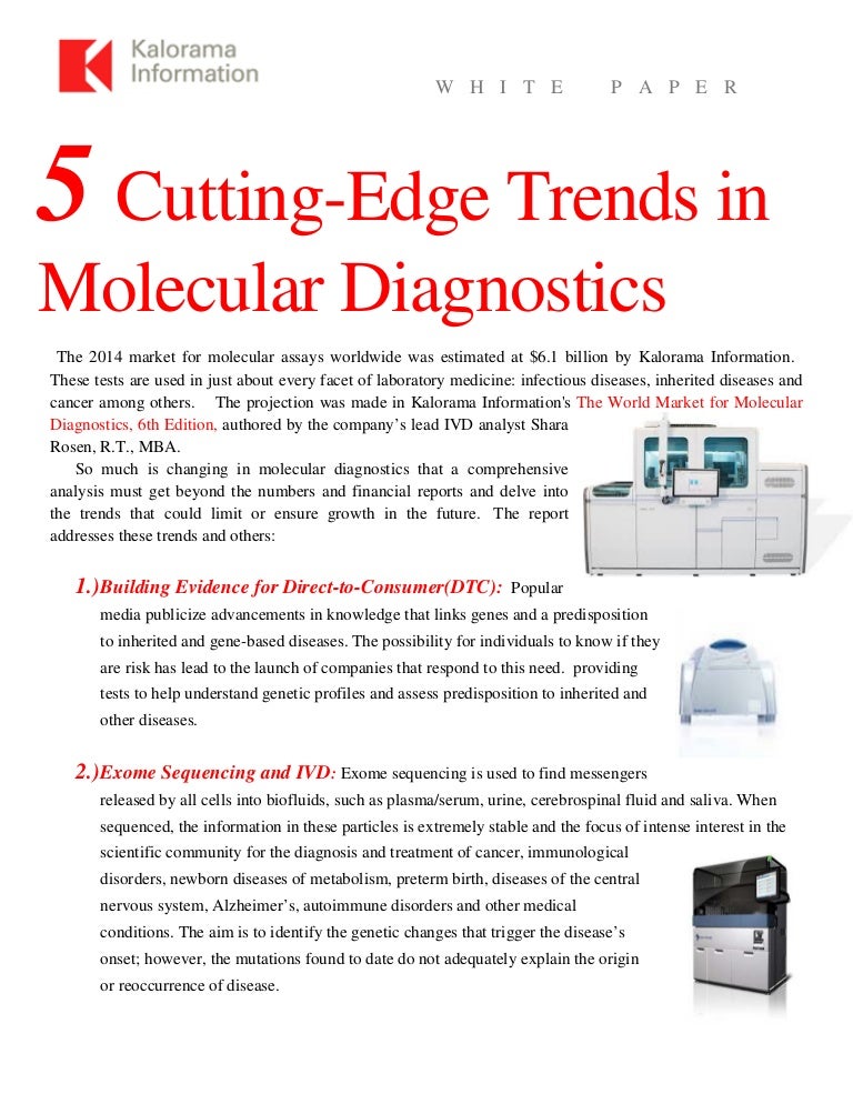5 CuttingEdge Trends in Molecular Diagnostics