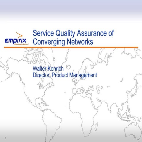 Aseguramiento de la Calidad en el Servicio de Redes Convergentes