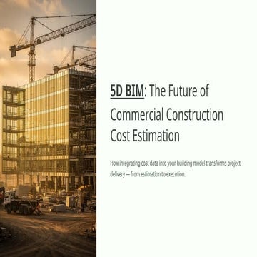 5D BIM Cost Estimation Guide for Commercial Construction Projects | PPTX