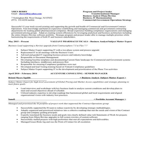 Yren Berry resume 113015