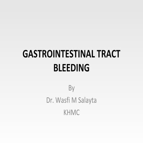 upper gi bleeding | PPT