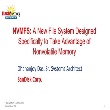 FlashMemorySummit_2015_NVMFS