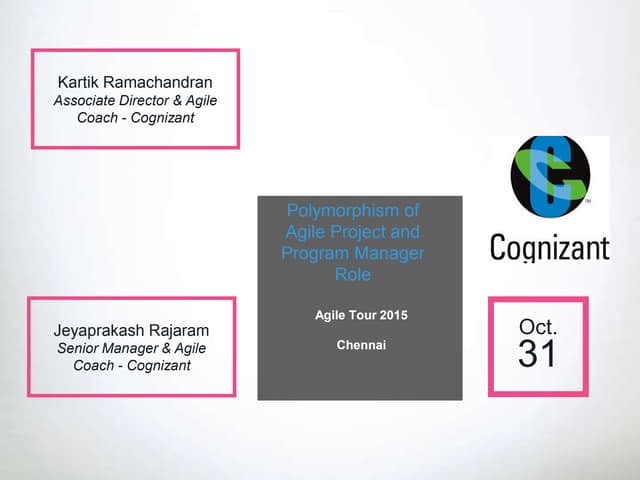 Polymorphism of Agile Project and Program Managers 