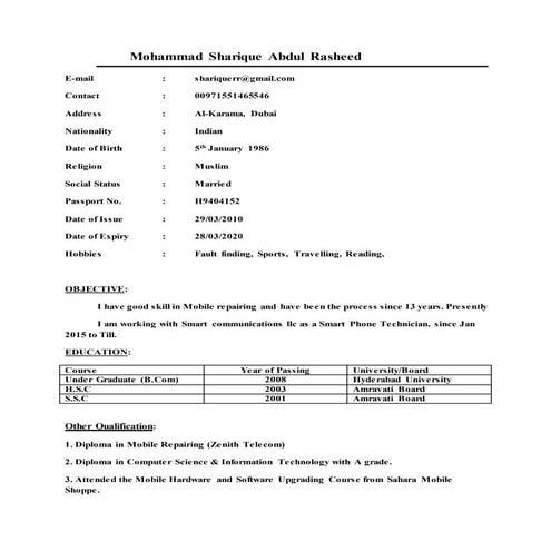 CV eng updated | PDF