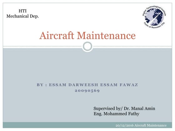 Aircraft Maintenance Manuals for Engineer's by Engr. Malay Kanti Bala ...