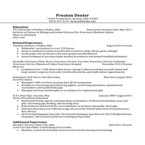 New Resume 2016 | DOCX