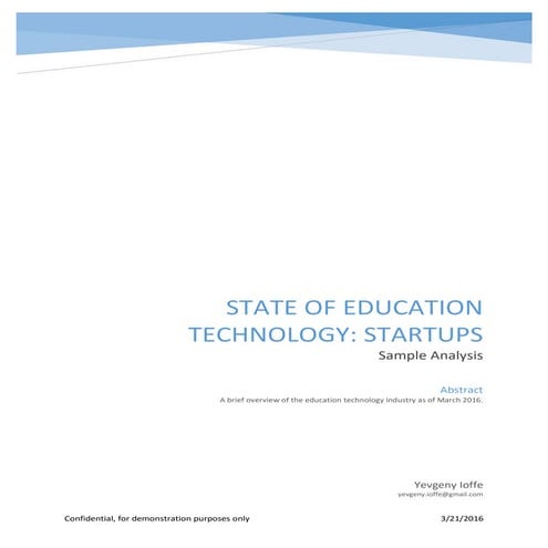 Current State of EdTech