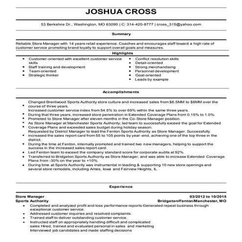 Darren Jackson recommendation | PDF