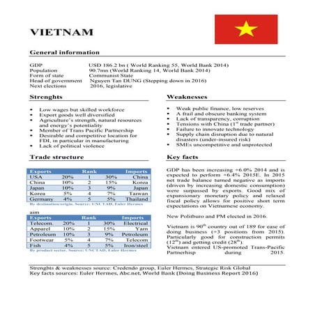 Vietnam country report | PPTX
