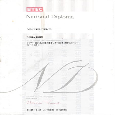 BTEC National Diploma