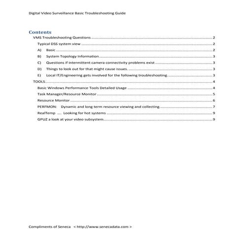 VMS Troubleshooting Guide